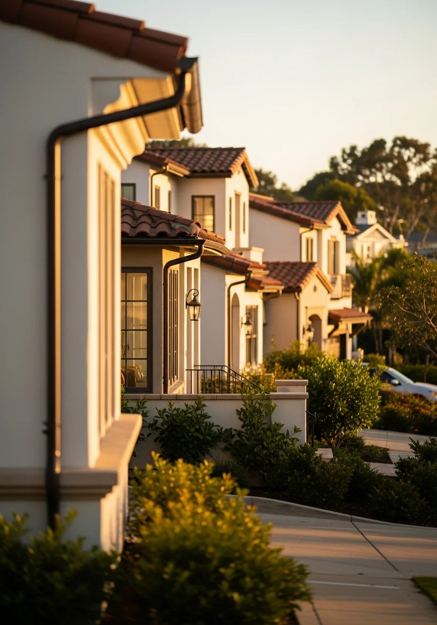 Coastal-style residential property in Orange County with architectural details suited to the region.